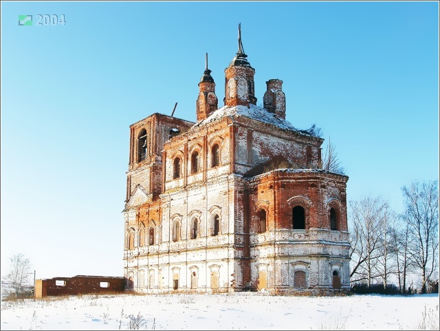 Туртино. Церковь Иоанна Богослова. фасады, Вид с юго-востока