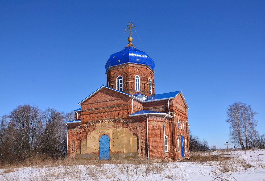Церковь Успения Пресвятой Богородицы, Жердево (Новосильский район, Орловская область). фасады, Вид с юго-запада