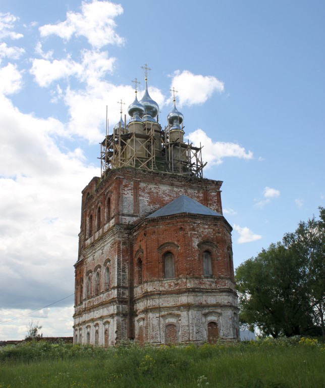 Туртино. Церковь Иоанна Богослова. фасады, Вид юго-востока