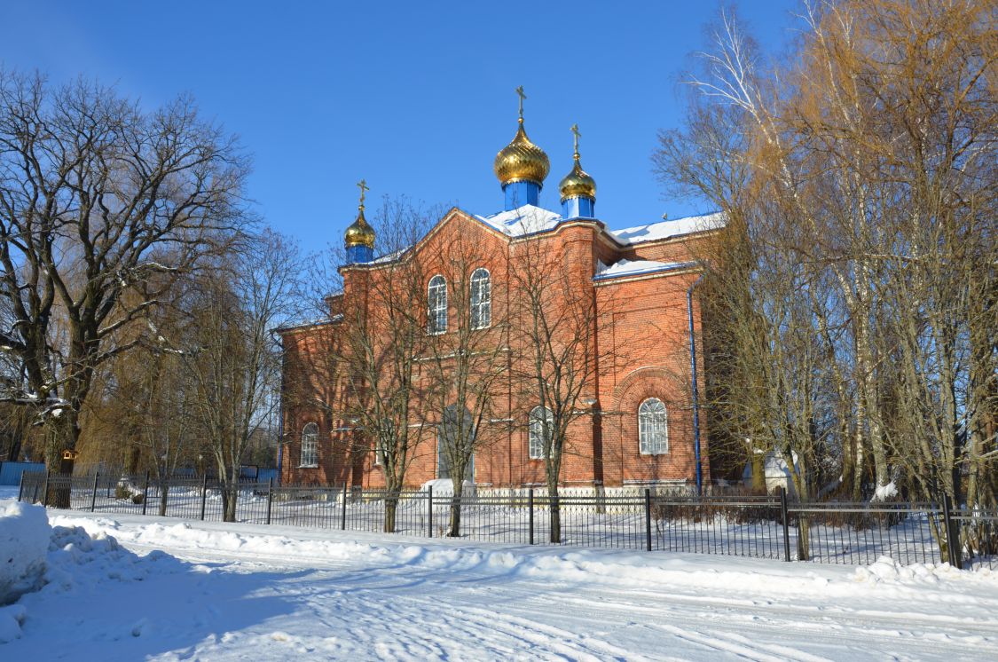 Церковь Покрова Пресвятой Богородицы, Клейменово (Орловский район, Орловская область). общий вид в ландшафте