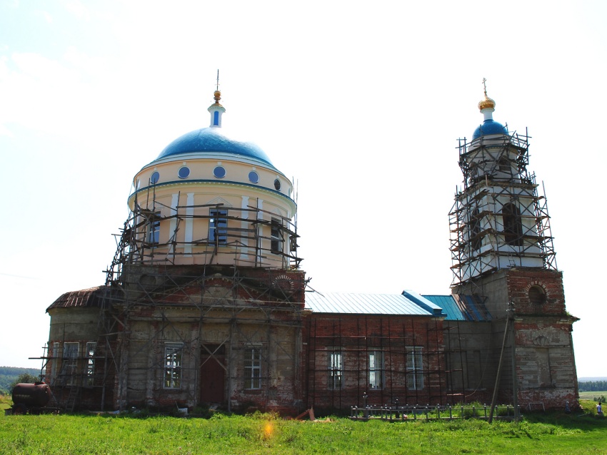 Церковь Казанской иконы Божией Матери, Паслово (Орловский район, Орловская область). документальные фотографии, Северный фасад церкви