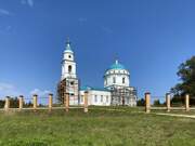 Церковь Казанской иконы Божией Матери, Сооружается новая ограда<br>, Паслово, Орловский район, Орловская область