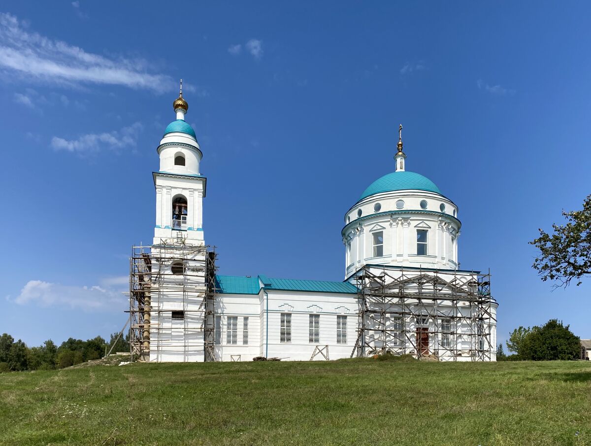 Церковь Казанской иконы Божией Матери, Паслово (Орловский район, Орловская область). документальные фотографии, Вид с юга
