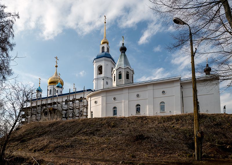 Череменец. Иоанно-Богословский Череменецкий мужской монастырь. Церковь Спаса Преображения. документальные фотографии