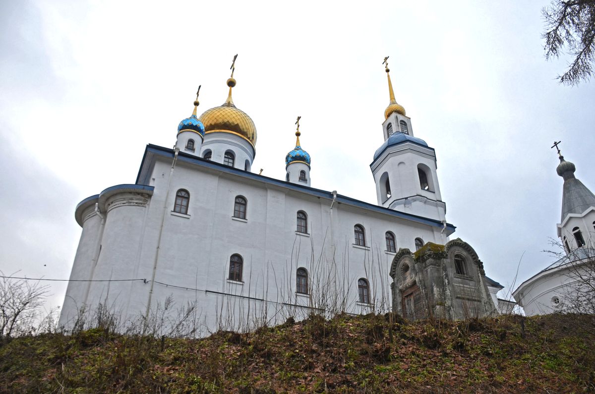 Иоанно-Богословский Череменецкий мужской монастырь. Собор Иоанна Богослова, Череменец (Лужский район, Ленинградская область). фасады