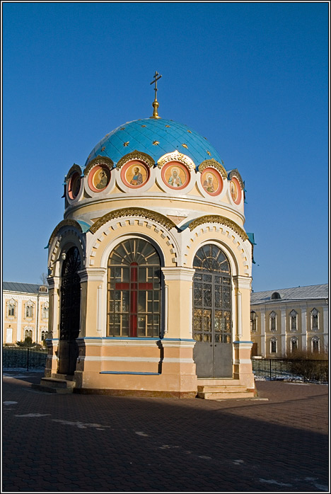 Николо-Угрешский монастырь. Часовня Явления образа Николая Чудотворца, Дзержинский (Люберецкий городской округ, гг. Лыткарино, Котельники, Московская область). фасады