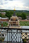 Николо-Угрешский монастырь. Церковь иконы Божией Матери "Всех скорбящих Радость", Вид на реставрируемую церковь с колокольни<br>, Дзержинский, Люберецкий городской округ, гг. Лыткарино, Котельники, Московская область