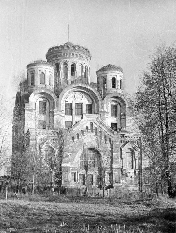 Николо-Угрешский монастырь. Собор Преображения Господня, Дзержинский (Люберецкий городской округ, гг. Лыткарино, Котельники, Московская область). фасады, До реставрации.
