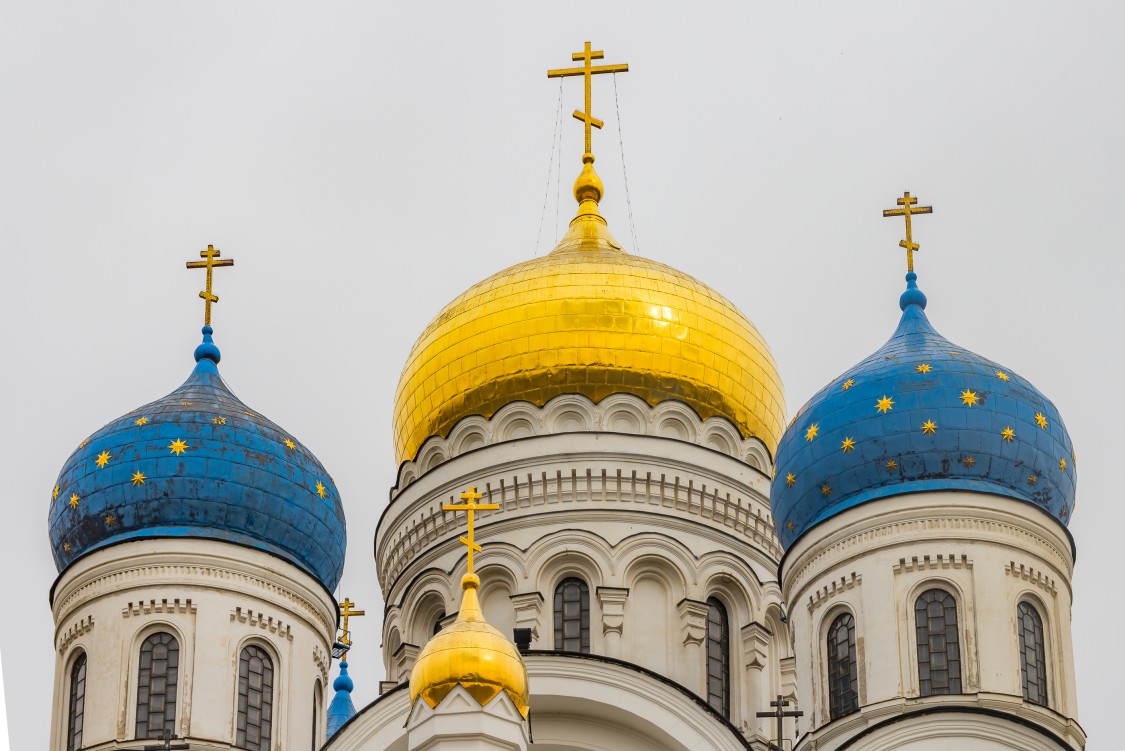 Николо-Угрешский монастырь. Собор Преображения Господня, Дзержинский (Люберецкий городской округ, гг. Лыткарино, Котельники, Московская область). архитектурные детали, Главы