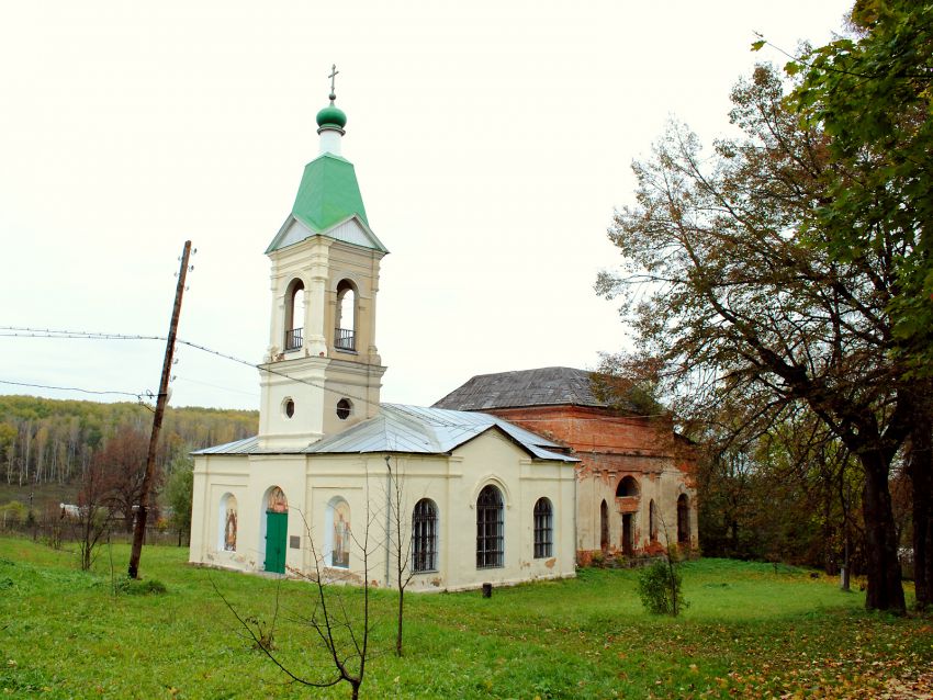 Церковь Успения Пресвятой Богородицы, Николо-Вяземское (Чернский район, Тульская область). общий вид в ландшафте, Церковь Успения Пресвятой Богородицы