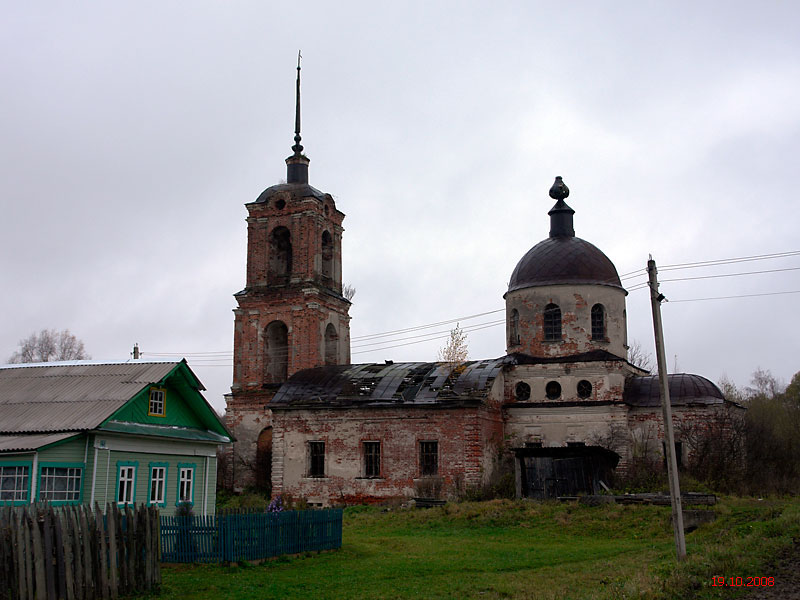 Церковь Зачатия Анны, Зобнино (Кашинский городской округ, Тверская область). фасады