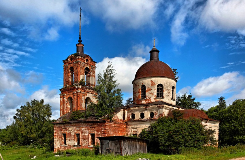 Зобнино. Церковь Зачатия Анны. фасады