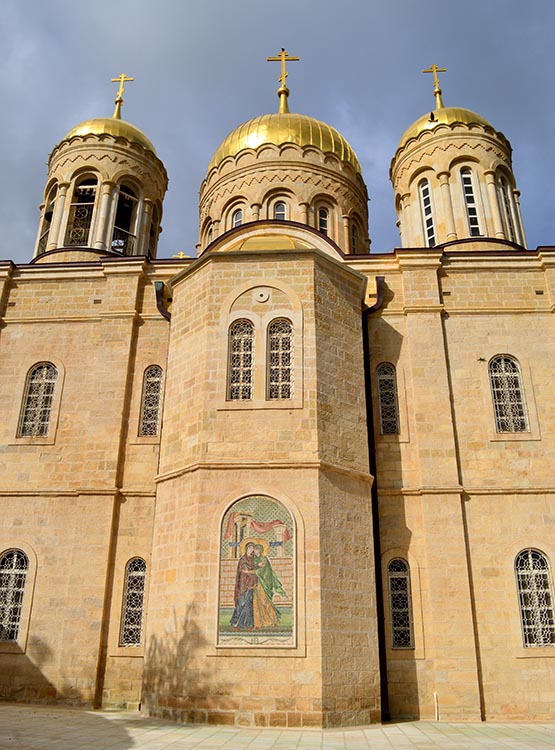 Иерусалим (Эйн-Карем). Горненский женский монастырь. Собор Всех Святых, в Земле Российской просиявших. фасады, Собор всех Святых в Земле российской просиявших. 