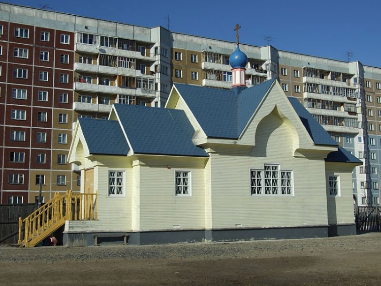 Церковь Вениамина и Никифора Соловецких, Северодвинск (Северодвинск, город, Архангельская область). общий вид в ландшафте, Вид с юга