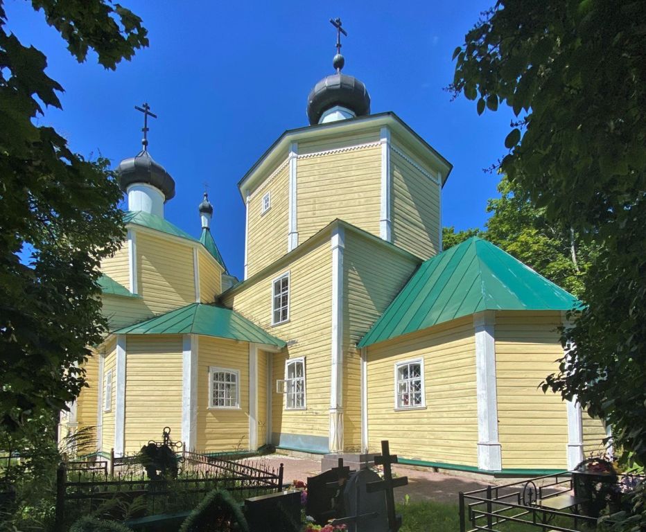 Церковь Воскресения Словущего, Теребени (Опочецкий район, Псковская область). фасады, Вид с юго-востока