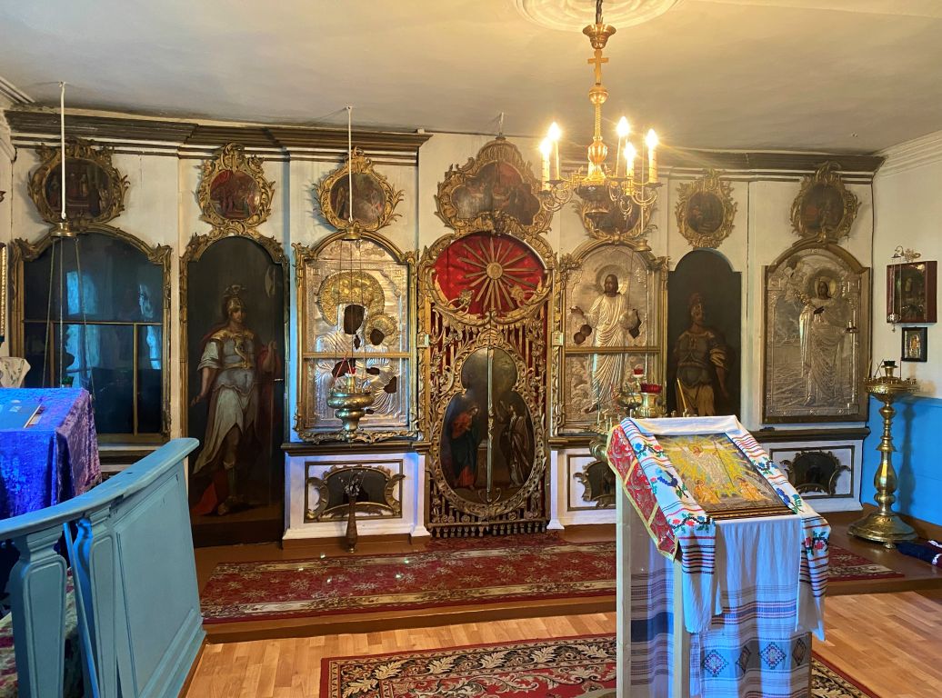 Церковь Воскресения Словущего, Теребени (Опочецкий район, Псковская область). интерьер и убранство, Придельный иконостас
