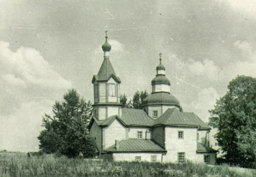 Церковь Сошествия Святого Духа, Плиссы (Невельский район, Псковская область). архивная фотография, Старинное фото