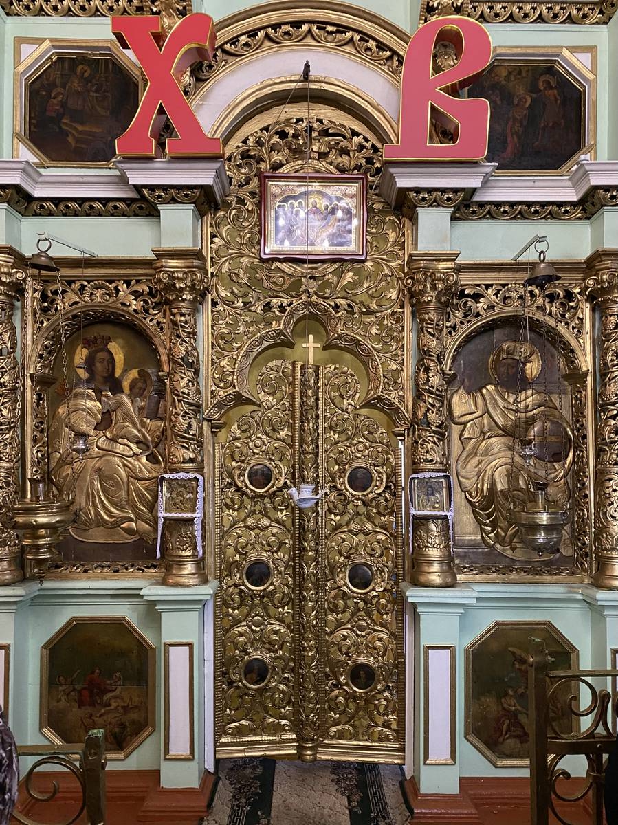 Главные Царские врата, интерьер и убранство. Церковь Сошествия Святого Духа, Плиссы (Невельский район, Псковская область)