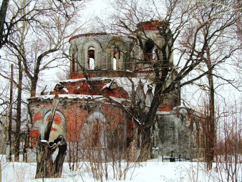 Свищёво. Церковь Казанской иконы Божией Матери. фасады, вид с северо-востока