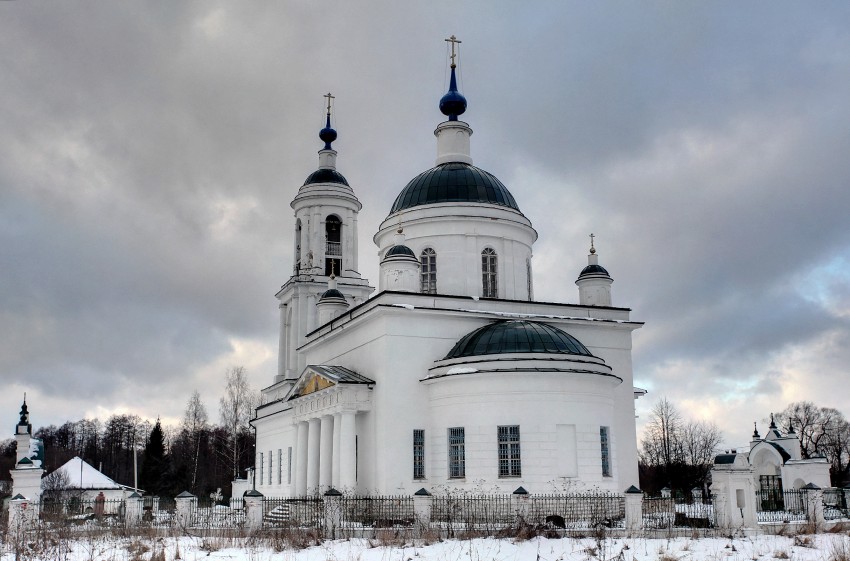 Церковь Вознесения Господня, Борщево (Клинский городской округ, Московская область). фасады