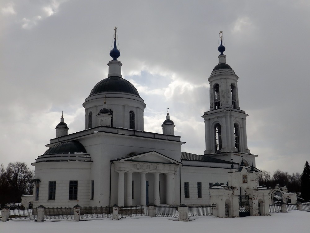 Церковь Вознесения Господня, Борщево (Клинский городской округ, Московская область). фасады