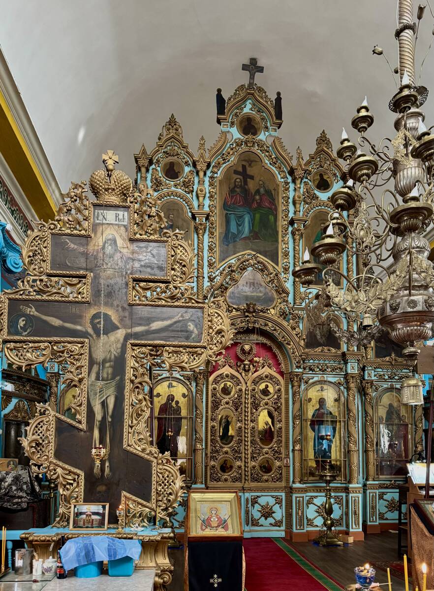 Церковь Троицы Живоначальной, Красный Бор (Шатковский район, Нижегородская область). интерьер и убранство, Главный иконостас в трапезной