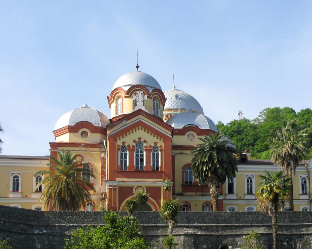 архитектурные детали. Новоафонский монастырь Симона Кананита. Церковь Вознесения Господня, Новый Афон (Абхазия, Прочие страны)