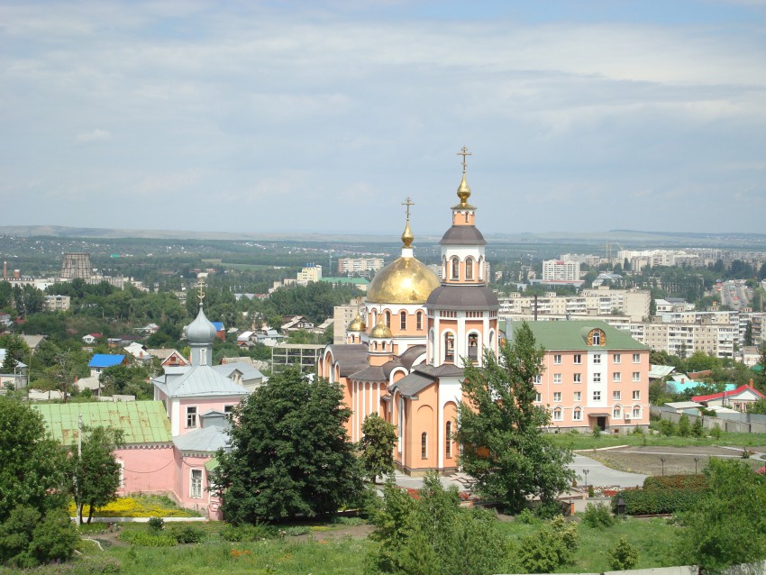 Алексиевский женский монастырь, Саратов (Саратов, город, Саратовская область). общий вид в ландшафте