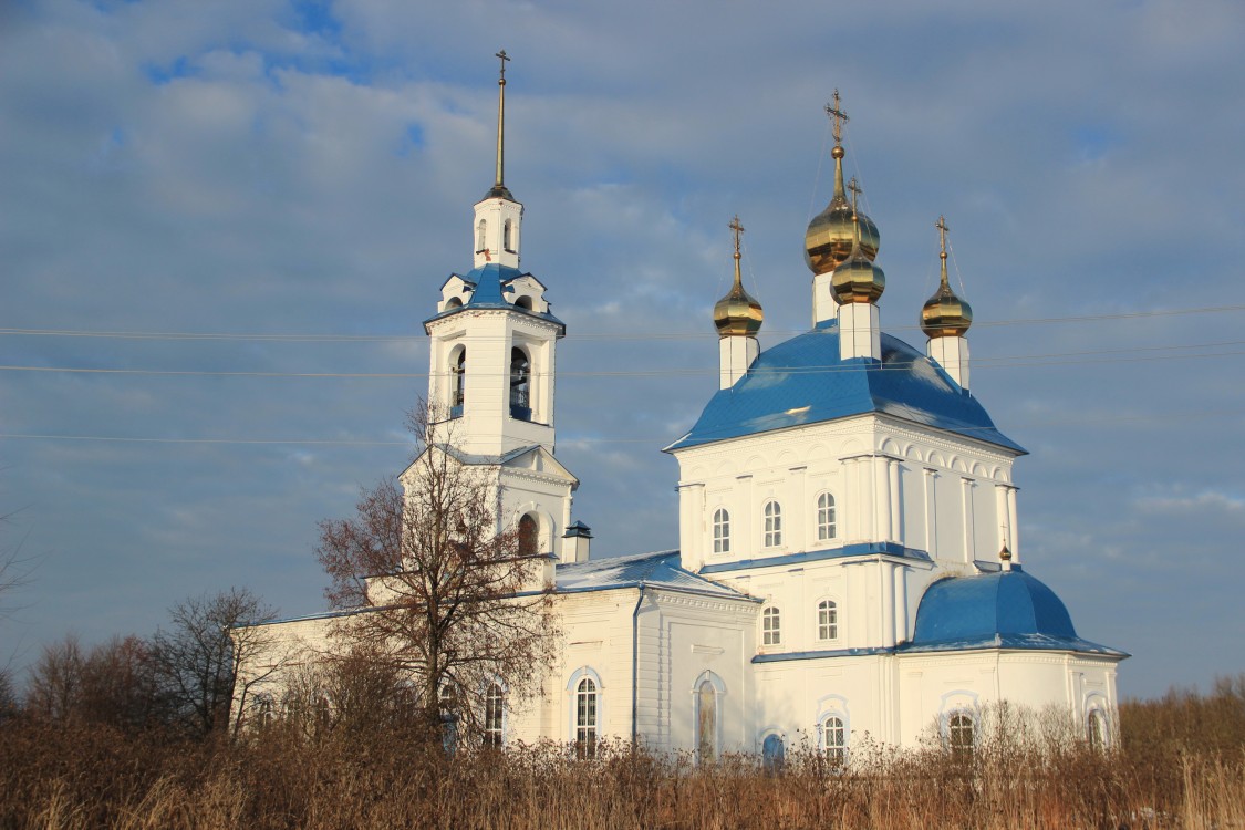 Спасское. Церковь Спаса Преображения. фасады