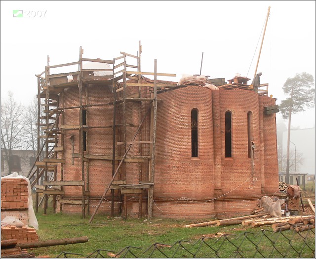 Барсово. Церковь Александра Невского (строящаяся). фасады, Вид с юго-востока