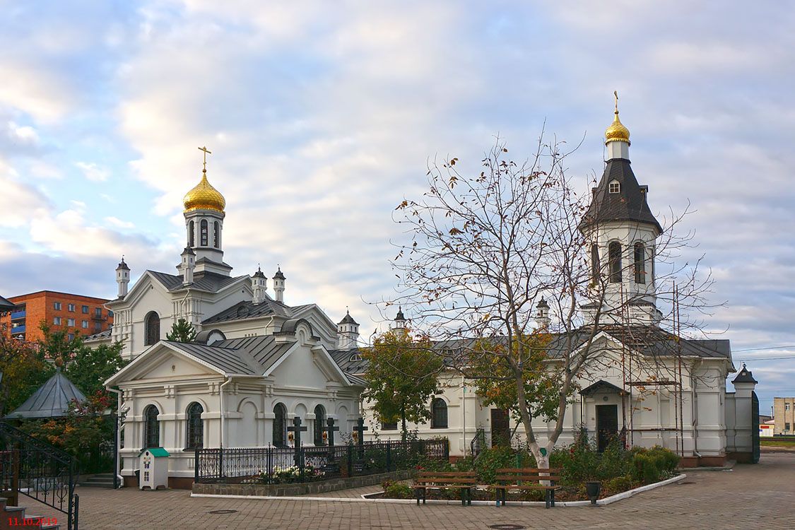 Гомель. Гомельский Никольский мужской монастырь. общий вид в ландшафте