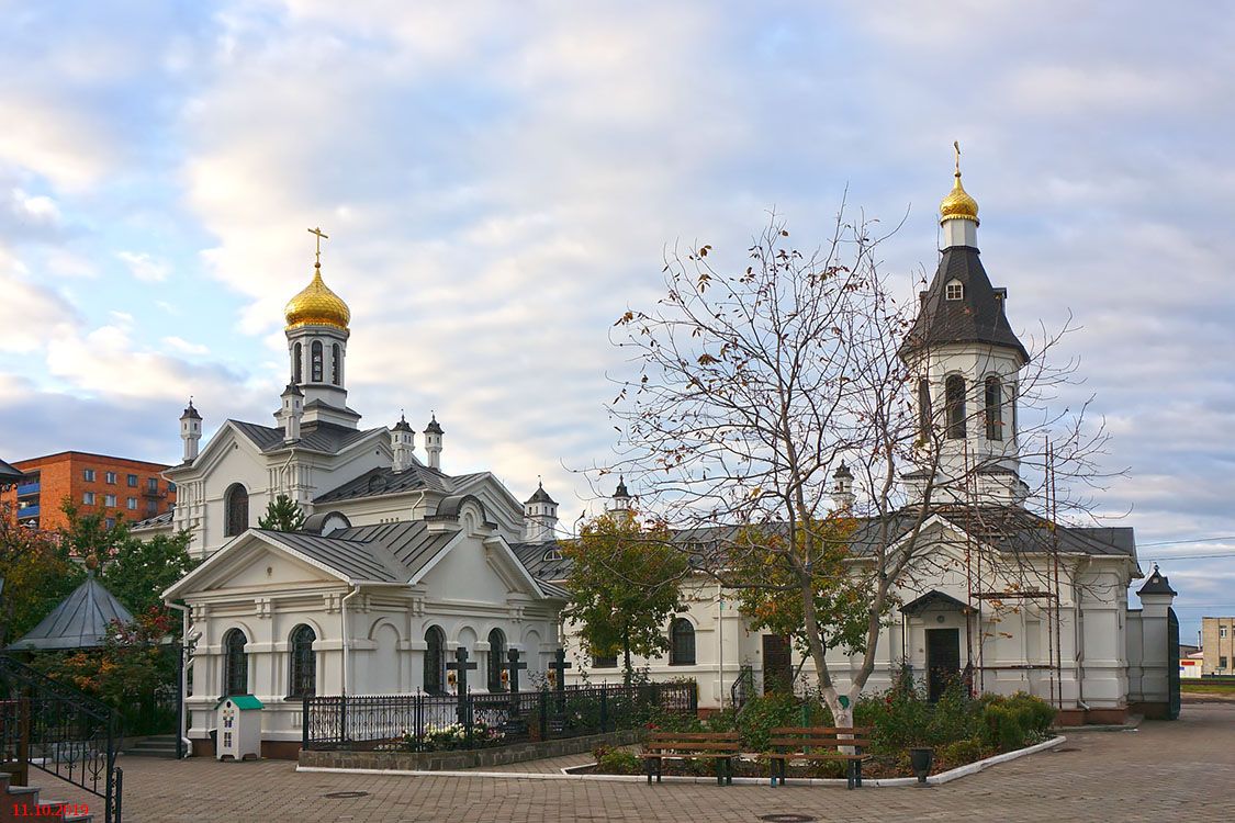 Гомельский Никольский мужской монастырь, Гомель (Гомель, город, Беларусь, Гомельская область). общий вид в ландшафте