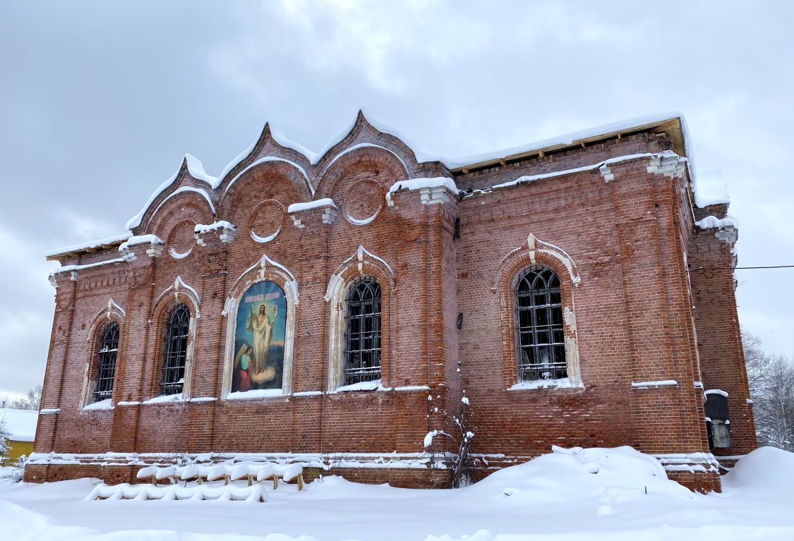 Колычёво. Церковь Тихвинской иконы Божией Матери (?). фасады