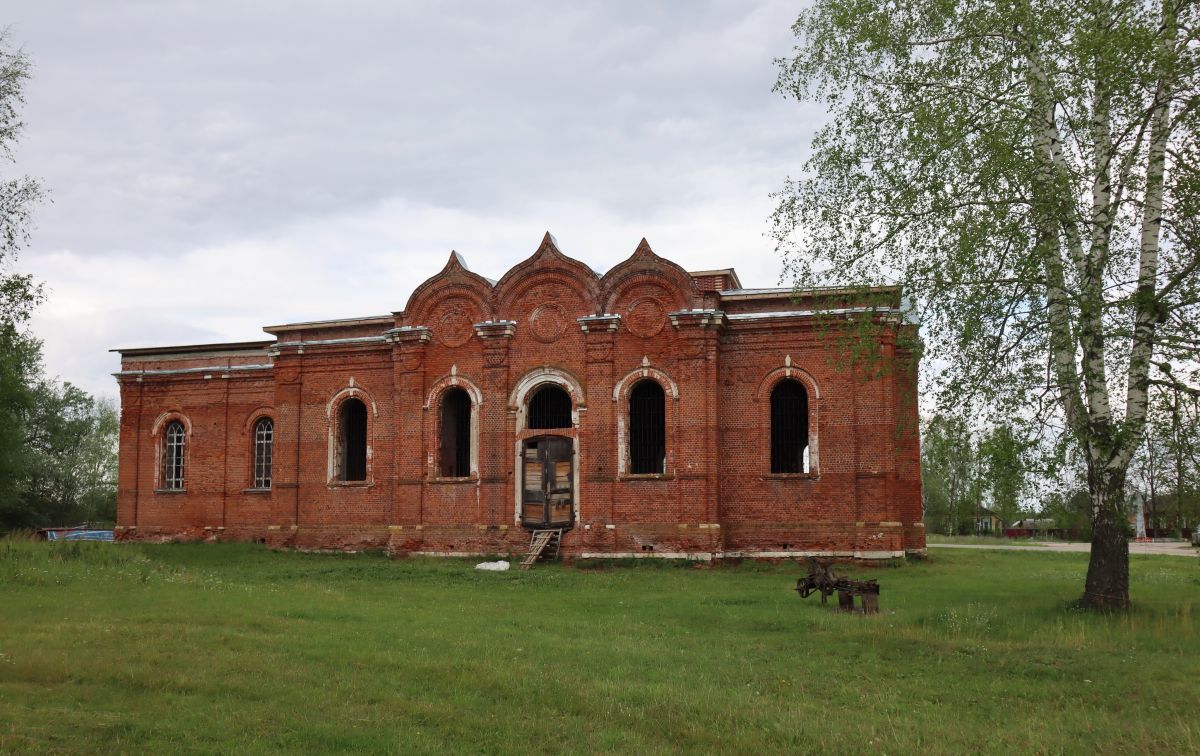 Церковь Тихвинской иконы Божией Матери (?), Колычёво (Клепиковский район, Рязанская область). фасады, Вид с юга
