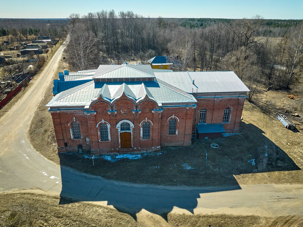 Церковь Тихвинской иконы Божией Матери (?), Колычёво (Клепиковский район, Рязанская область). фасады