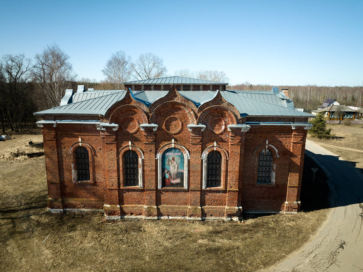 Церковь Тихвинской иконы Божией Матери (?), Колычёво (Клепиковский район, Рязанская область). фасады
