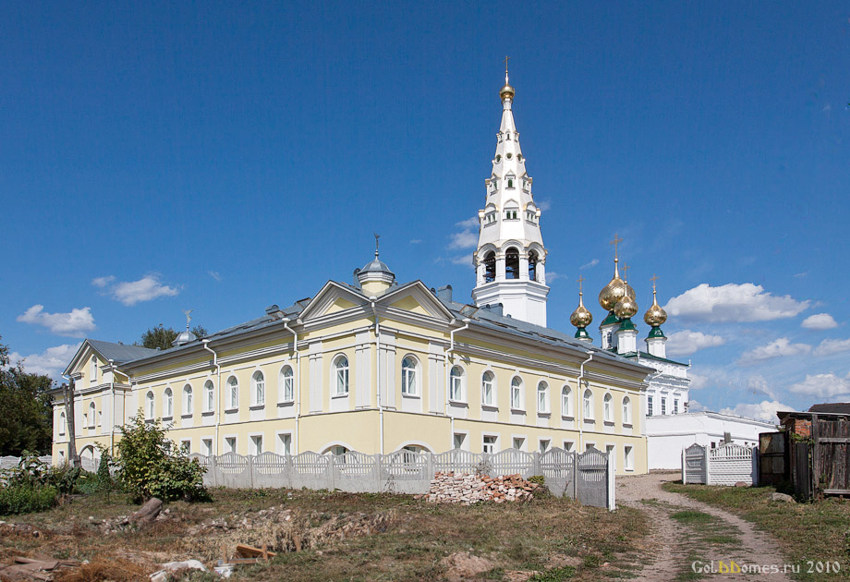 Никольский женский монастырь, Приволжск (Приволжский район, Ивановская область). общий вид в ландшафте