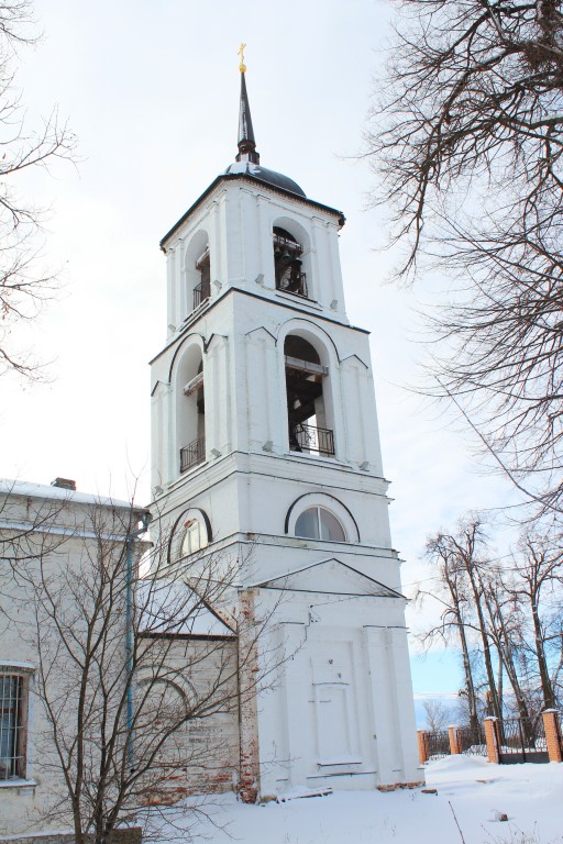 Большое Семёновское. Церковь Богоявления Господня (Симеона Столпника). фасады, Колокольня, вид с севера