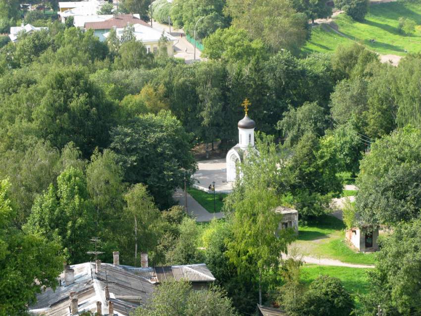 Часовня Владимирской иконы Божией Матери, Вологда (Вологда, город, Вологодская область). общий вид в ландшафте