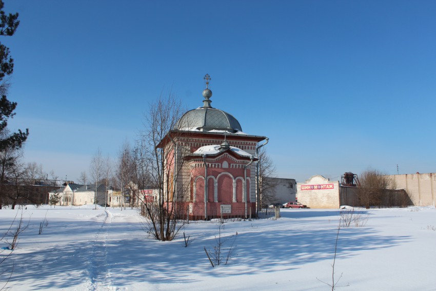 Часовня Николая  Вологодского (Рынина), Вологда (Вологда, город, Вологодская область). общий вид в ландшафте, Вид с востока