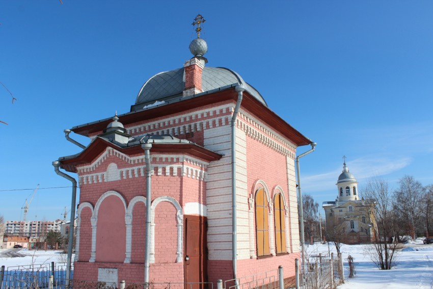 Часовня Николая  Вологодского (Рынина), Вологда (Вологда, город, Вологодская область). общий вид в ландшафте, Вид с юго-запада