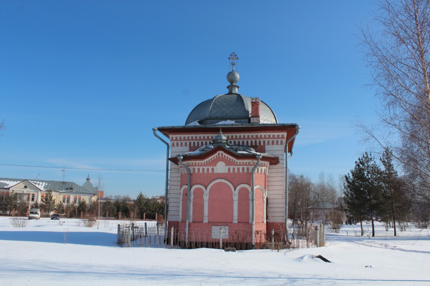 Часовня Николая  Вологодского (Рынина), Вологда (Вологда, город, Вологодская область). общий вид в ландшафте, Вид с запада