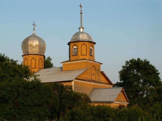 Церковь Грузинской иконы Божией Матери, Хохловы Горки (Порховский район, Псковская область). фасады