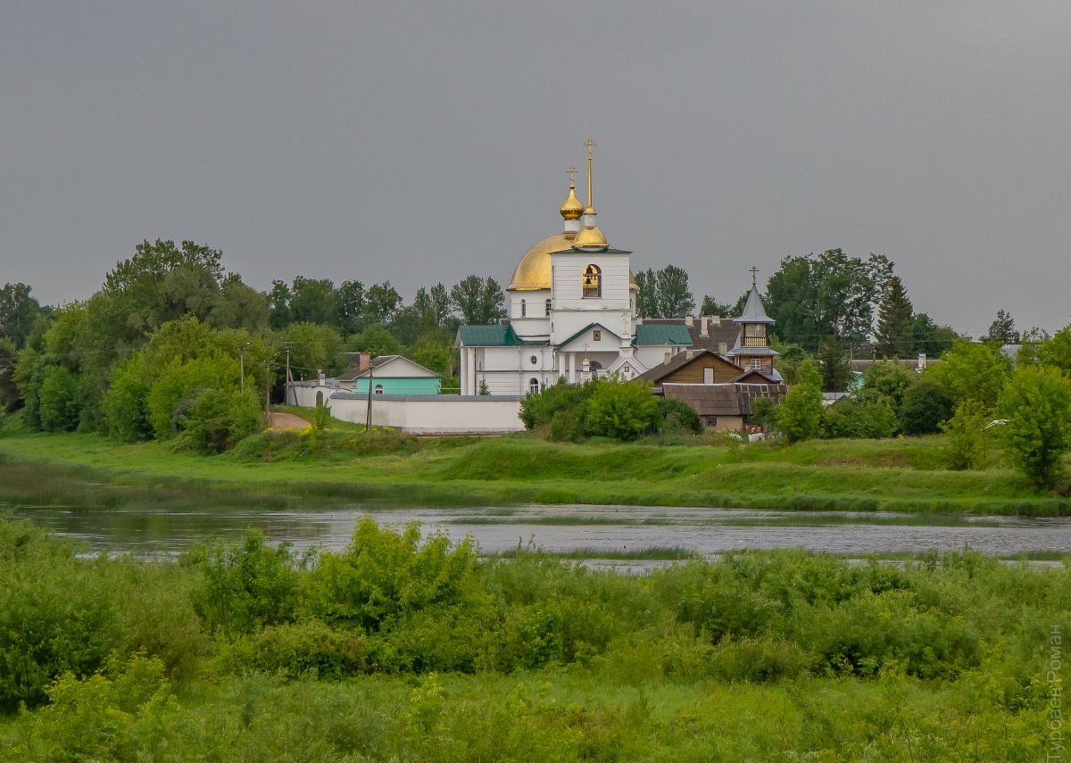 Остров. Симанский Спасо-Казанский монастырь. фасады, Вид с запада