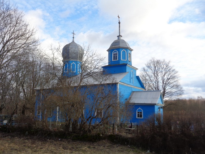 Церковь Грузинской иконы Божией Матери, Хохловы Горки (Порховский район, Псковская область). фасады