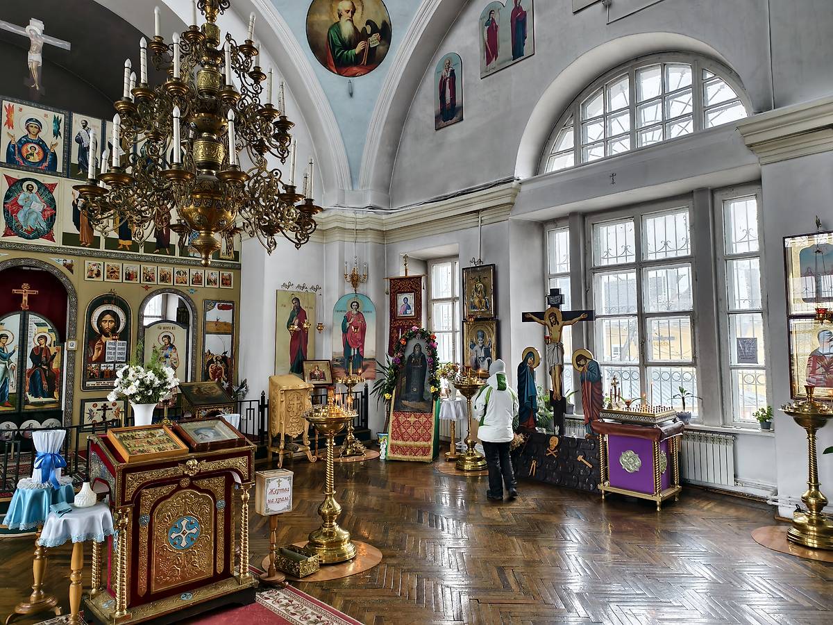 Южная стена основного объёма верхнего храма, интерьер и убранство. Церковь Илии Пророка, Торжок (Торжокский район и г. Торжок, Тверская область)