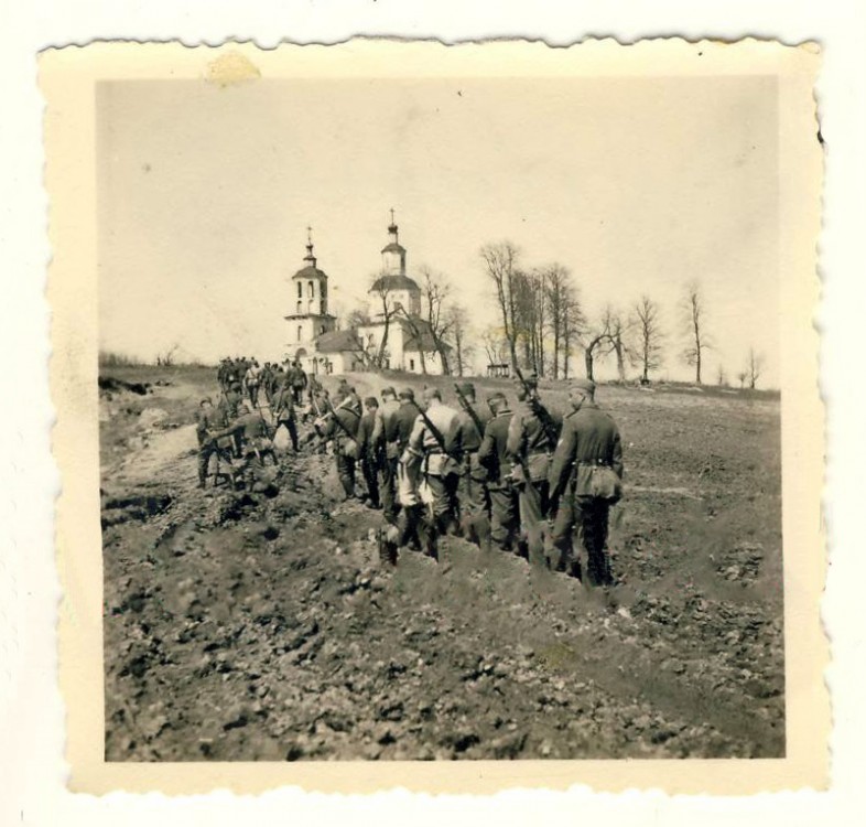 Церковь Преображения Господня, Лосьмино (Вяземский район, Смоленская область). архивная фотография, Фото 1941 г. с аукциона e-bay.de
