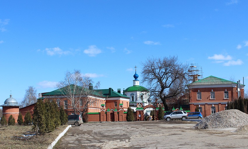 Троицкий мужской монастырь, Рязань (Рязань, город, Рязанская область). общий вид в ландшафте