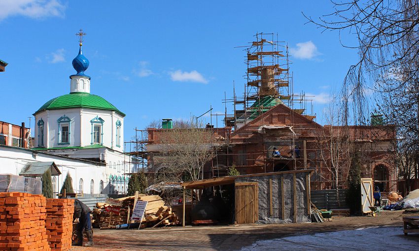 Троицкий мужской монастырь, Рязань (Рязань, город, Рязанская область). общий вид в ландшафте
