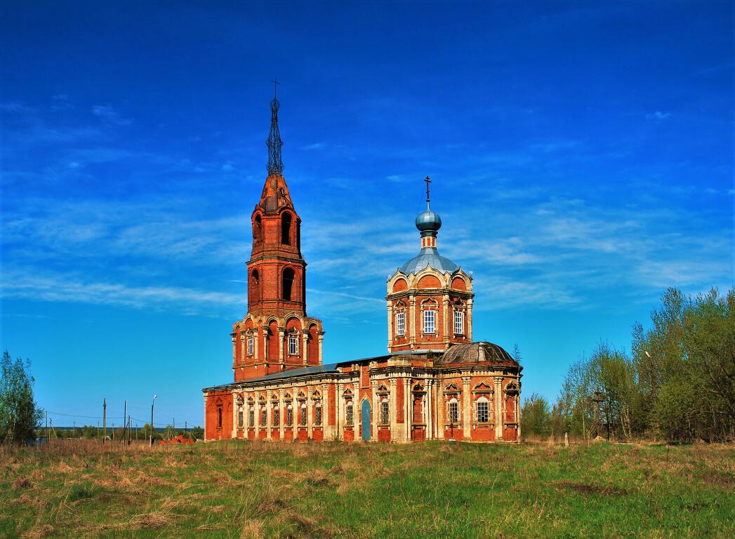 Церковь Иоанна Богослова, Жокино (Захаровский район, Рязанская область). фасады